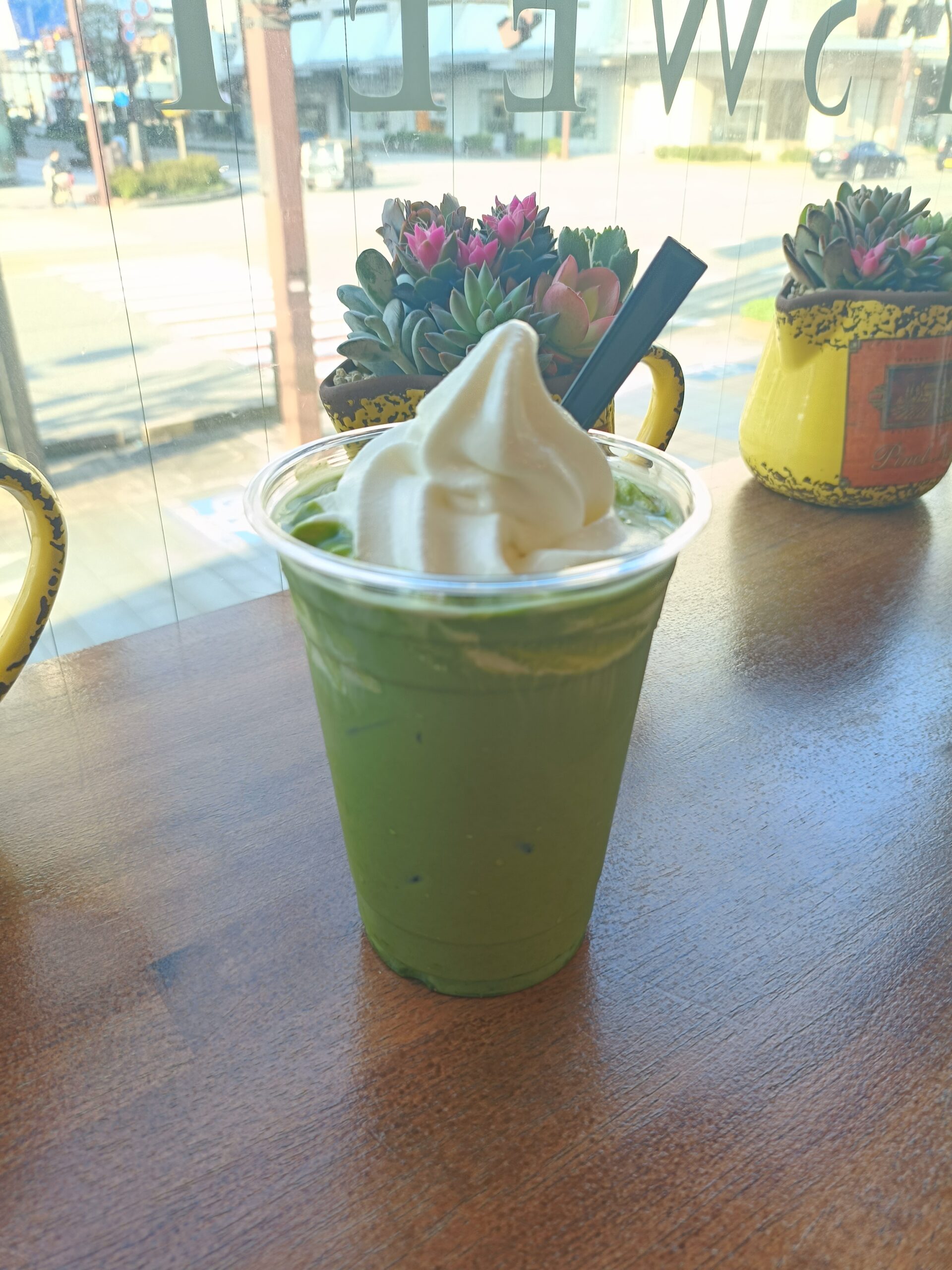 <span>低糖質ソフトの抹茶フロート</span>